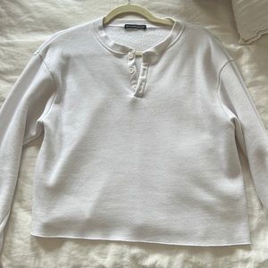 Brandy Melville White Sweatshirt